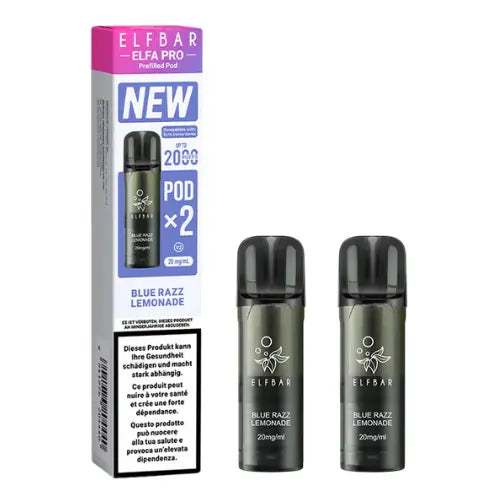 Elfbar Elfa Pro V2 Pods Blue Razz Lemonade 20mg – 2er Pack