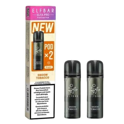 Elfbar Elfa Pro V2 Pods Snoow Tobacco 20mg – 2er Pack