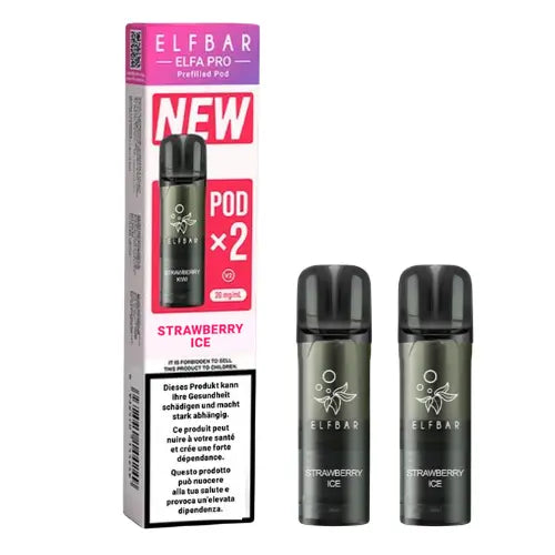 Elfbar Elfa Pro V2 Pods Strawberry Ice 20mg – 2er Pack