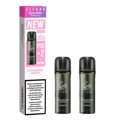 Elfbar Elfa Pro V2 Pods Strawberry Snoow 20mg – 2er Pack