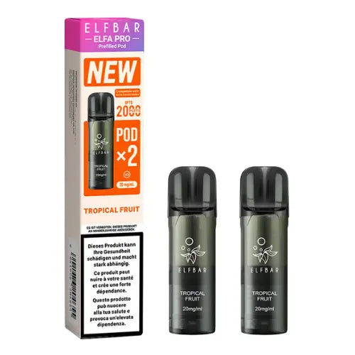 Elfbar Elfa Pro V2 Pods Tropical Fruit 20mg – 2er Pack