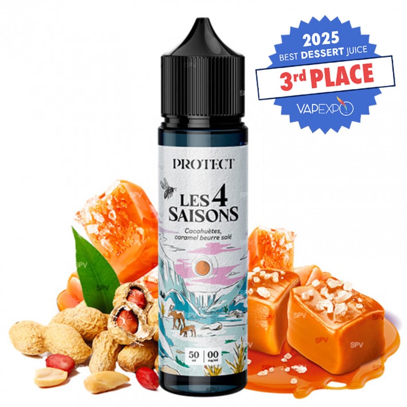 Erdnuss gesalzenes Butter-Karamell – Protect E-Liquid 50 ml in 75 ml
