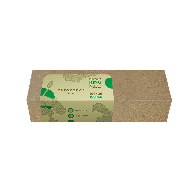 Eurocones HempCone KingSize Hanfpapier-Cones 109 mm, 100 Stück