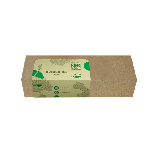 Eurocones HempCone KingSize Hanfpapier-Cones 109 mm, 100 Stück