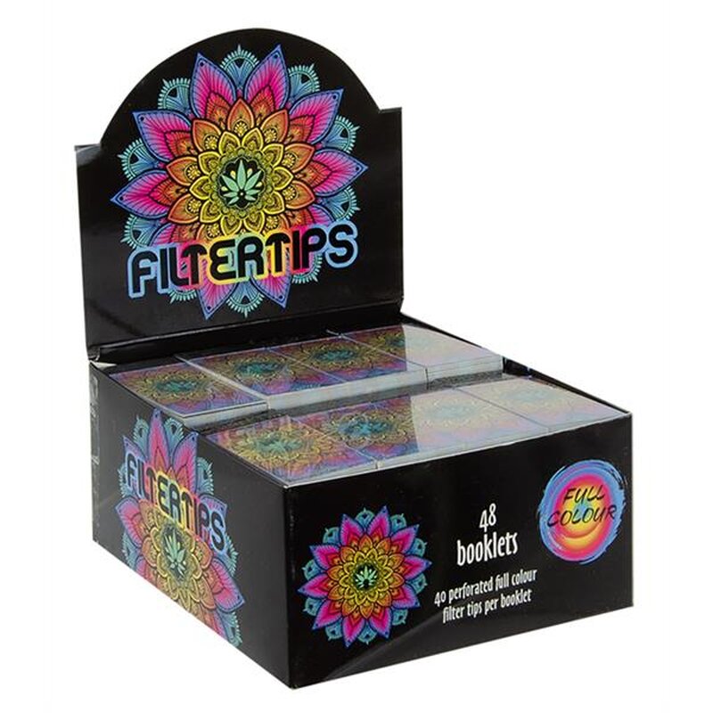 FilterTips Mandala Karton-Filtertips 40 x 48 Stück