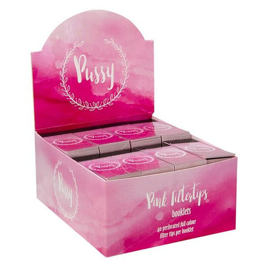 FilterTips Pink Pussy Karton-Filtertips 40 x 48 Stück