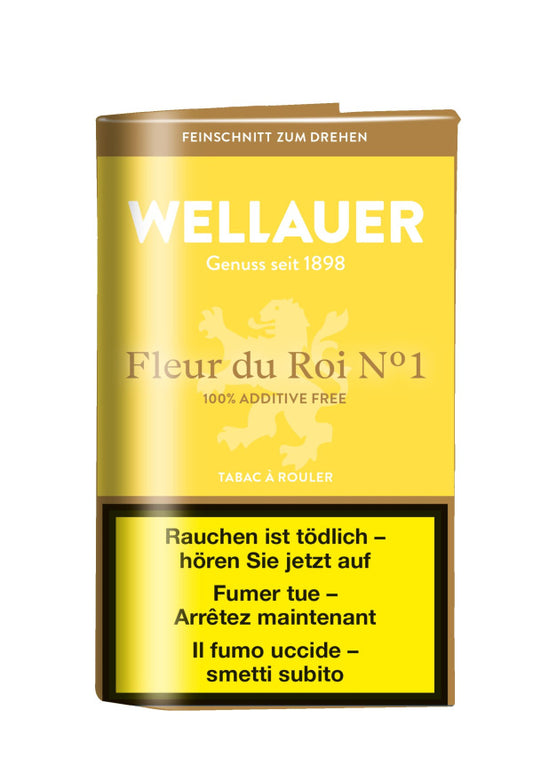 Wellauer Fleur du Roi No.1 Drehtabak, gelber Beutel Feinschnitt