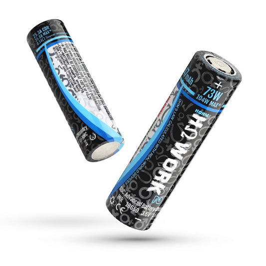 HOHM Alone - 18650 - 2547 mAh - WORK² – 15.3A kontinuierliche Entladung, 19.6A Puls-Last