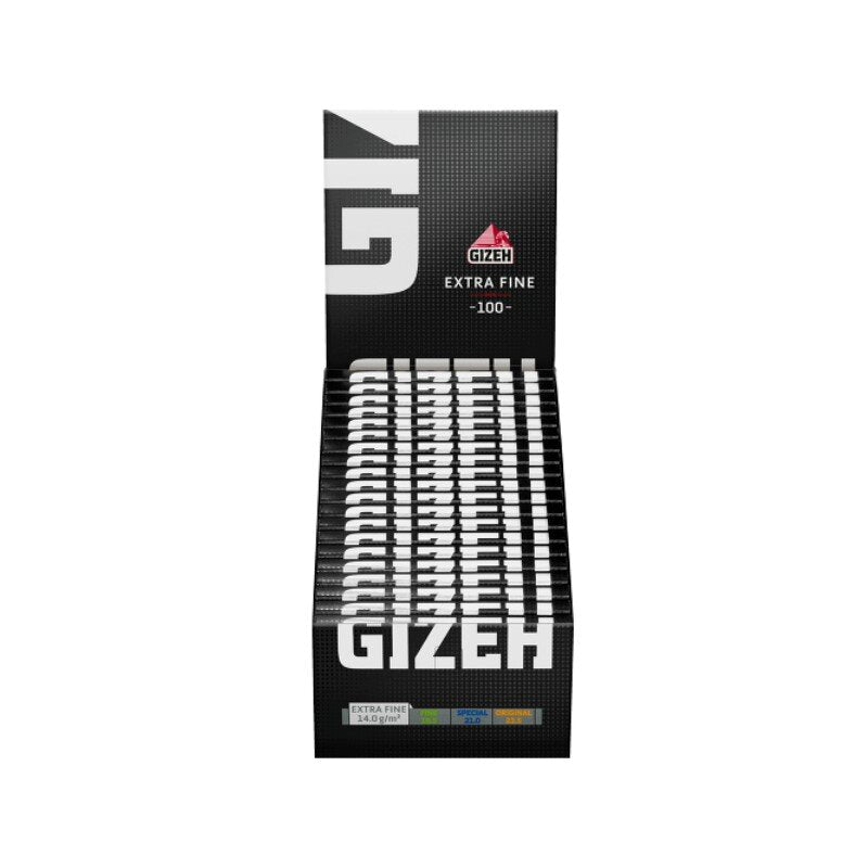 Gizeh DoubleWindow ExtraFine Black Zigarettenpapier 20 x 100 Blatt