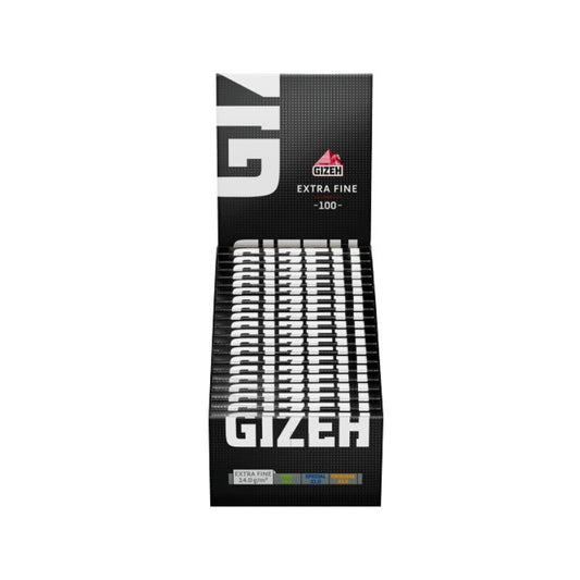 Gizeh DoubleWindow ExtraFine Black Zigarettenpapier 20 x 100 Blatt
