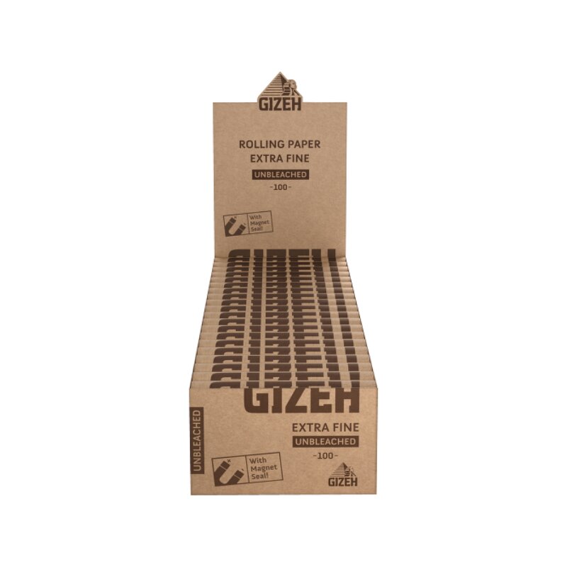 Gizeh DoubleWindow ExtraFine Unbleached Zigarettenpapier 20 x 100 Blatt