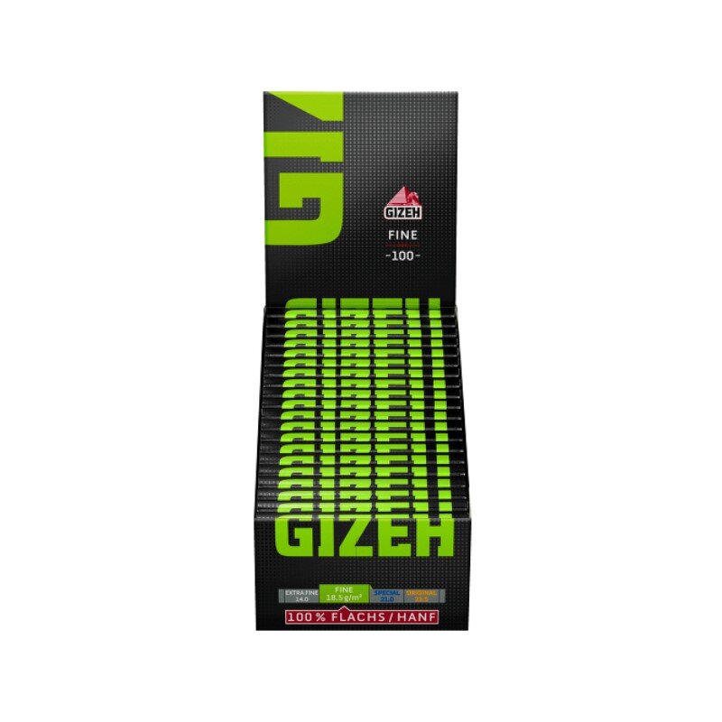 Gizeh DoubleWindow Fine Black Zigarettenpapier 20 x 100 Blatt
