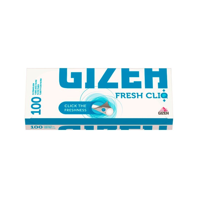 GIZEH Fresh Cliq Zigarettenhülsen mit Menthol-Klickkapsel, 100 Stück