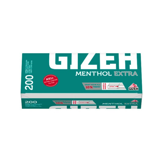 Filterhülsen Gizeh Menthol 200 – 200Stk., Raucherbedarf