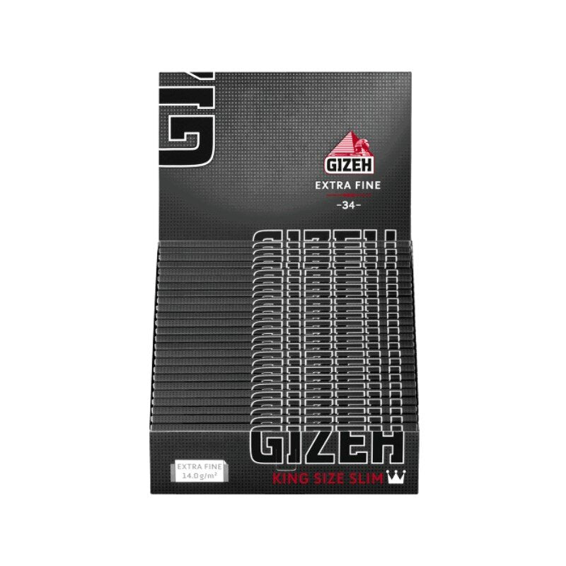 Gizeh KingSize Slim Black Zigarettenpapier, 25 x 34 Blatt