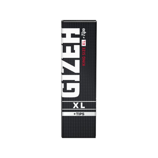Gizeh KingSize XL +Tips Black Zigarettenpapier, 26 x 34 Blatt