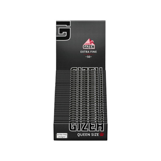 Gizeh QueenSize Black Zigarettenpapier, 25 x 50 Blatt