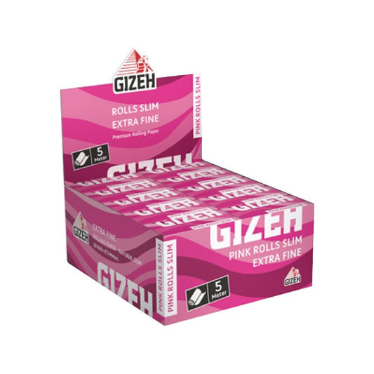 Gizeh Rolls Slim Pink Endlospapier, 20 Rollen à 5 m