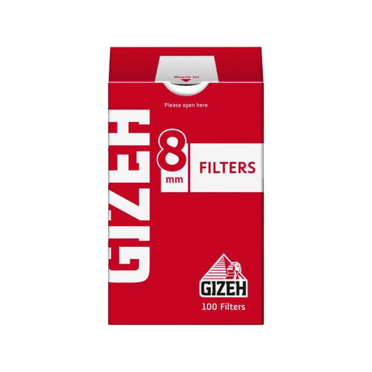 GIZEH SlimFilter 8mm Fein Drehfilter, 10 x 100 Stück
