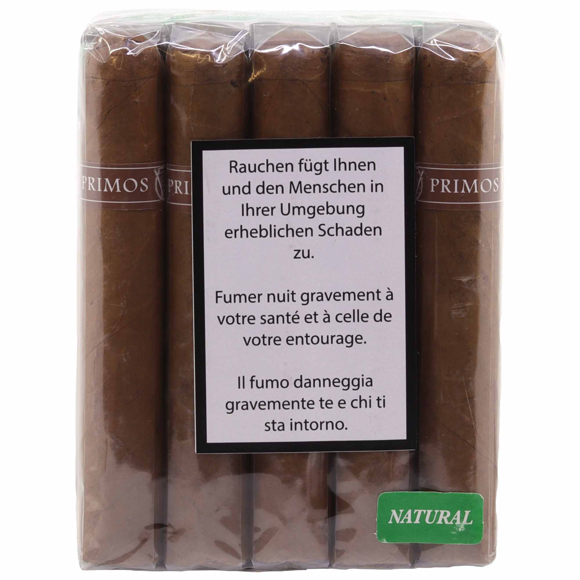Blanco Primos Classic Natural Robusto, Format Robusto, helles Natural-Deckblatt, Blanco Cigars
