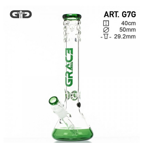 Glas Bong Grace Glass - Grün 39cm