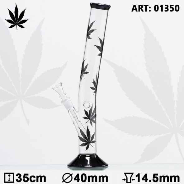 Leaf Hangover Bong - 40mm - Black