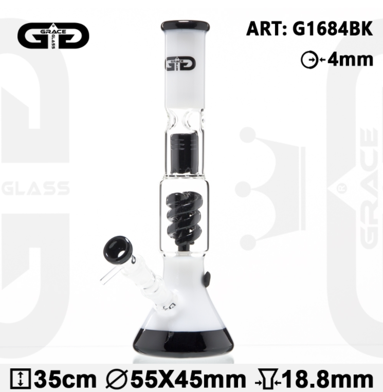 Blackout Bong Black n White