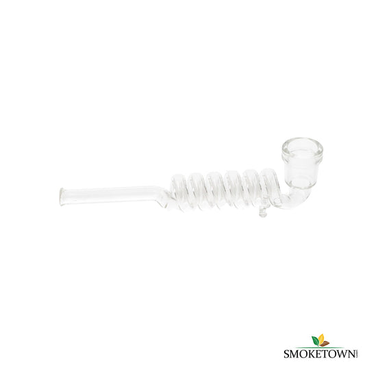 Glaspfeife - Spiral – 14 cm, elegantes Design