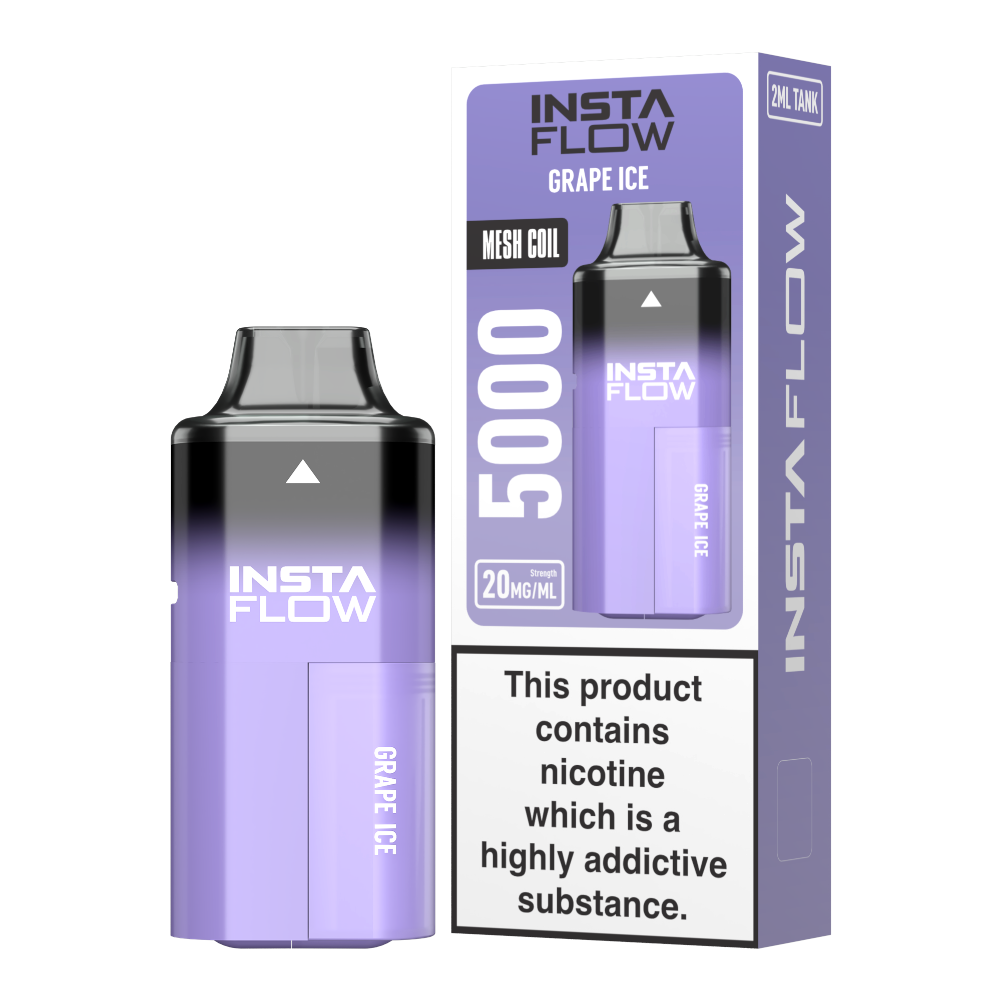 Instaflow 5000 - Grape ICE – 20mg Nikotinsalz, 5000 Züge