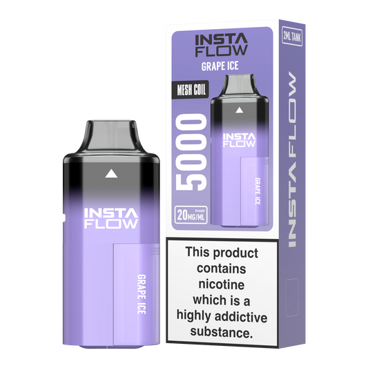 Instaflow 5000 - Grape ICE – 20mg Nikotinsalz, 5000 Züge