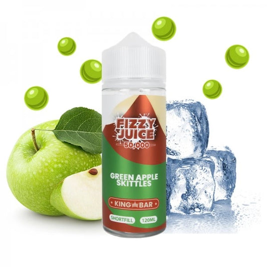 Fizzy Juice King Bar - Green Apple Skittles - 100ml – Dampfen, Liquid