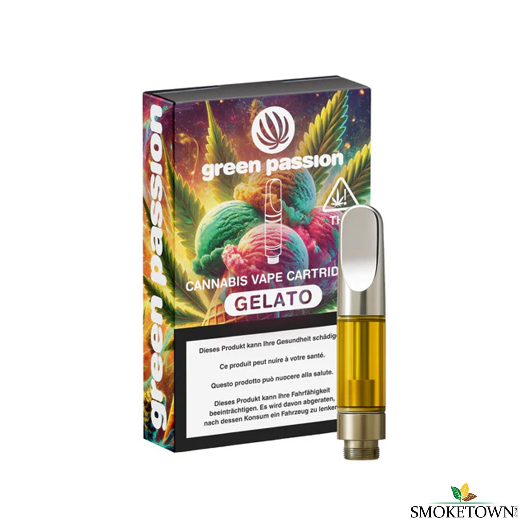 CBD Vape Cartridge Gelato – 55 % CBD – Greenpassion – CBD Cart 510 Thread, CBD Cart Gelato