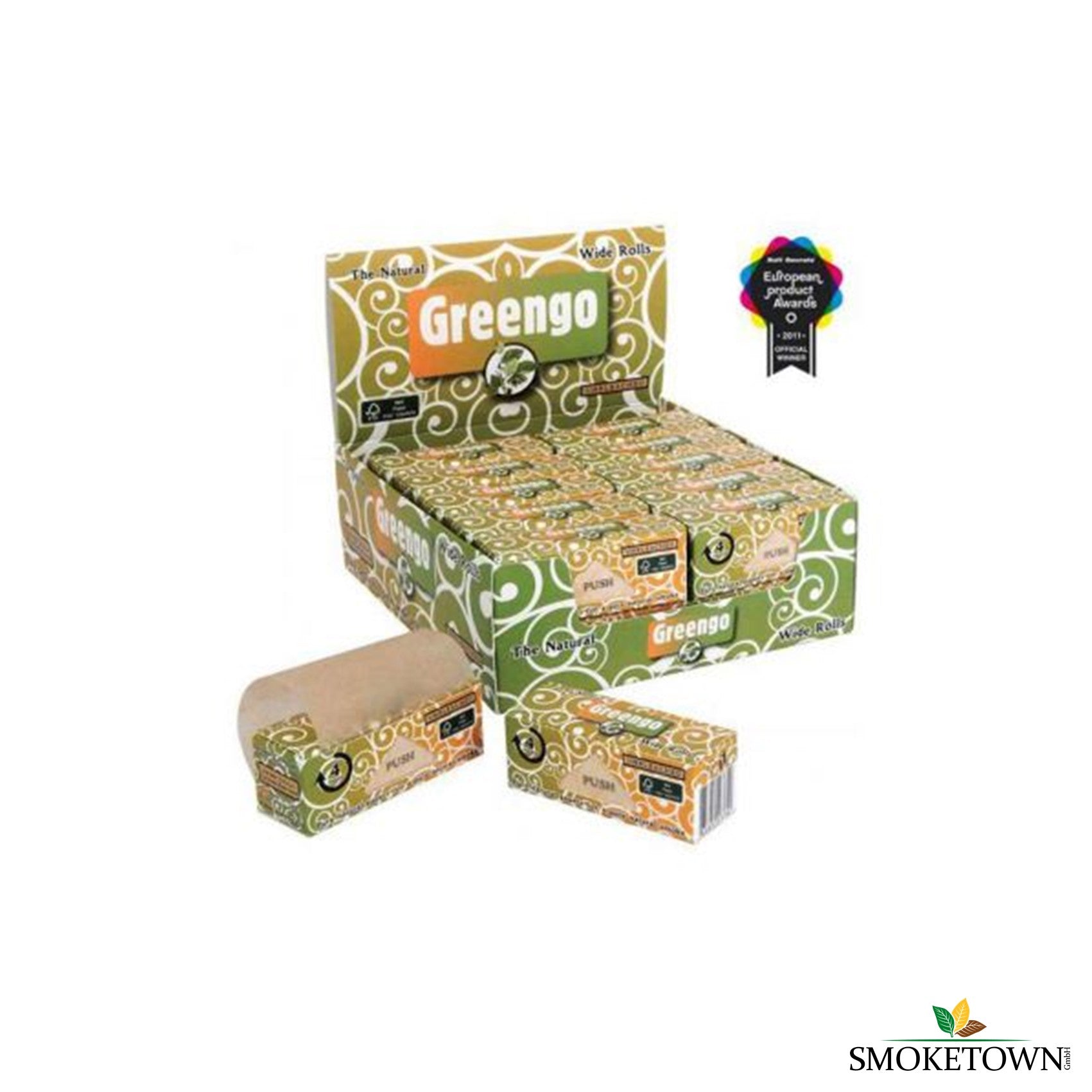 Greengo Wide Rolls – breite Zigarettenpapiere, FSC-zertifiziertes Zigarettenpapier