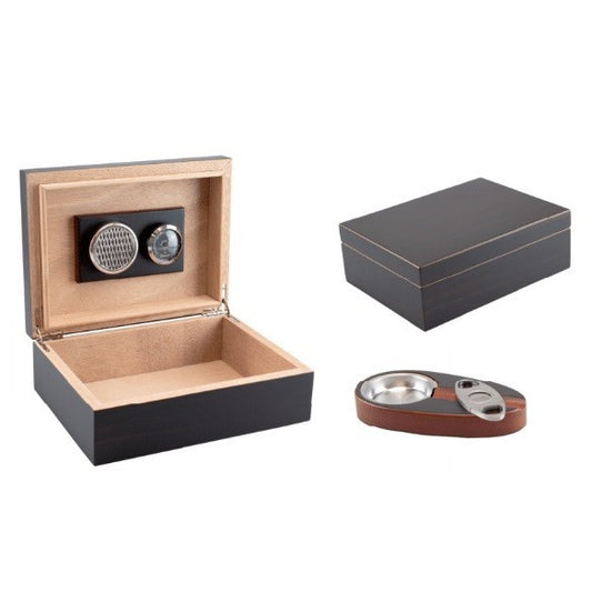 Humidor Set - Teak Matt – Zigarren Zubehör
