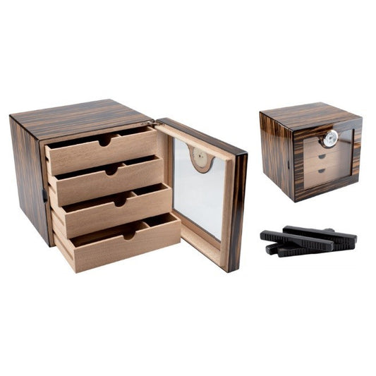 Humidor Set – Cabinet Macassar – Zigarren Zubehör