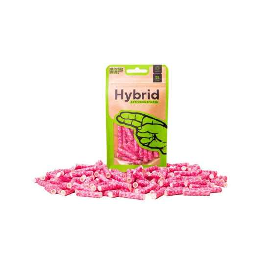 HybridSupreme ActiveFilter 6mm Magenta Aktivkohle-Drehfilter 55 Stück