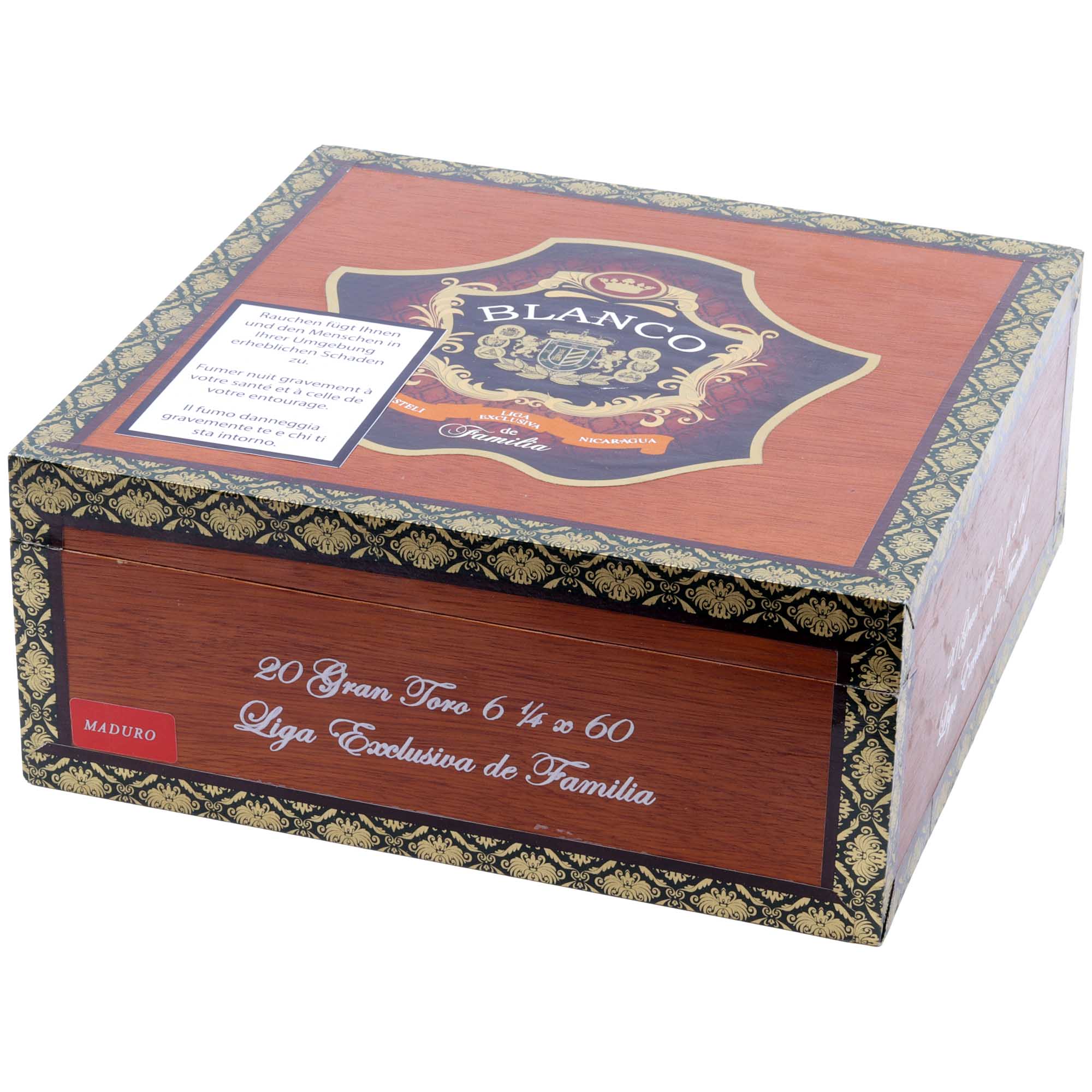 Blanco Liga Exclusiva Broadleaf Maduro Gran Toro Zigarre, Gran-Toro-Format, Blanco Cigars