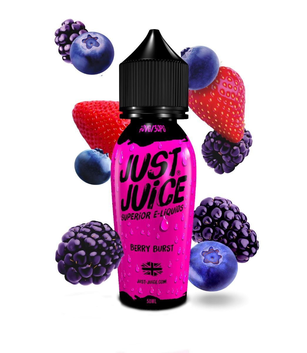 Just Juice Iconic Berry Burst Shortfill - 50ml – Beeren Explosion Liquid, Beeren Geschmack intensiv