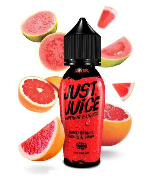 Just Juice Iconic Blood Orange Citrus & Guava - 50ml – 50ml Shortfill Liquid, Blood Orange Citrus Guava