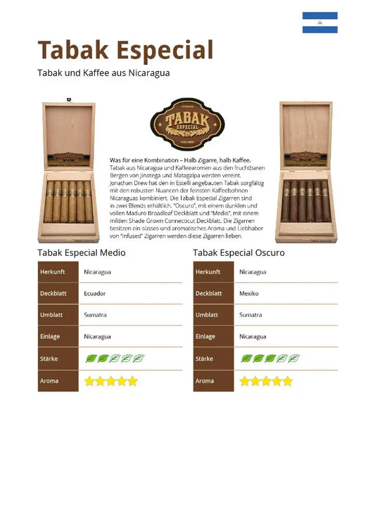 Tabak Especial Toraja – Zigarre aus Nicaragua