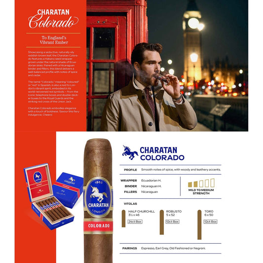 Charatan Colorado Robusto – 52 x 127 mm mit Colorado-Deckblatt