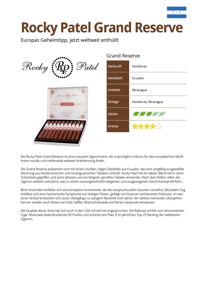 Rocky Patel Grand Reserve 10er Kiste