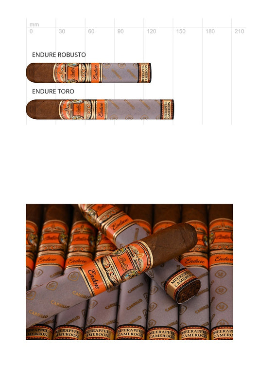 E.P. Carrillo Endure Robusto – Zigarren der Endure Linie nebeneinander