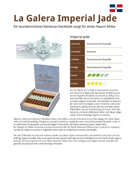 La Galera Imperial Jade 20er Kiste