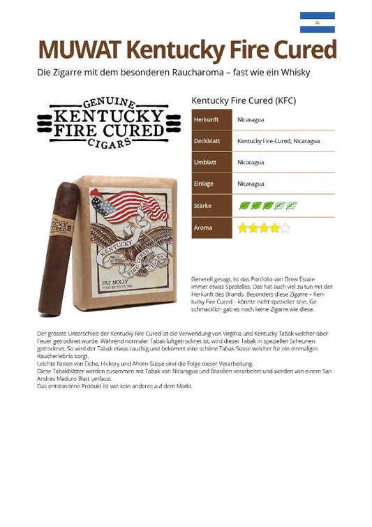 MUWAT Kentucky Fire Cured Just a Friend – Zigarre aus Nicaragua
