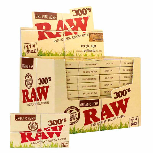 RAW Organic 300 1 1/4 Display mit 40 Heftchen