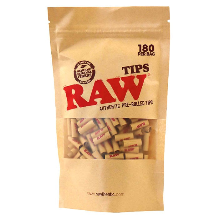 RAW Wide Prerolled Tips Beutel mit 180 Stück