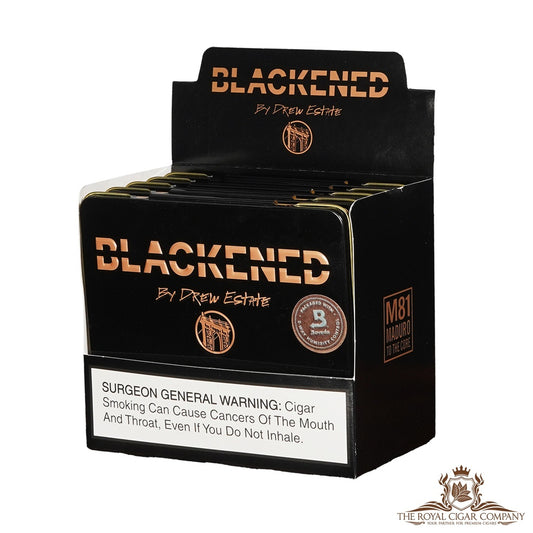 Blackened M81 Coronets – kleines Format 32 x 101 mm, Packung mit 10 Zigarren