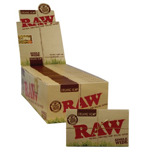 RAW Organic Single Wide Double Display mit 25 Heftchen