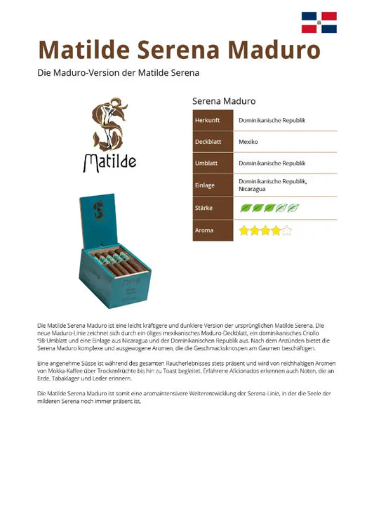 Matilde Serena Maduro 20er Kiste